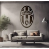 Pokój kibica z naklejką znaku Juventus