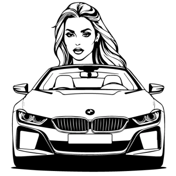 Zainspiruj się naklejkami przedstawiającymi kobiety w motoryzacji