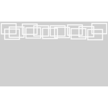 Okienna naklejka z geometrycznym motywem na folii półprzepuszczalnej