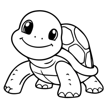 radosny klimat do pokoju dziecka dzięki naklejce z żółwikiem.