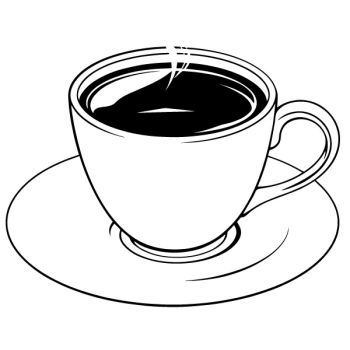 Naklejki z motywem filiżanki kawy, przeznaczone do kuchni i kawiarni