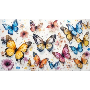 Motywy motyli dodadzą koloru i lekkości, idealne do dziecięcych pokoi oraz biur.