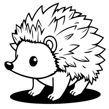 Naklejka z jeżem to perfekcyjny detal do pokoju malucha!