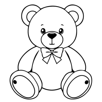 Naklejka z tematem małego misia