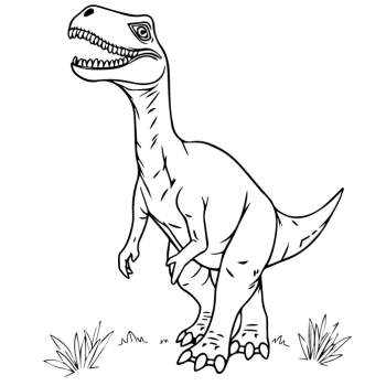 Naklejka na ścianę z motywem dinozaura dla dzieci